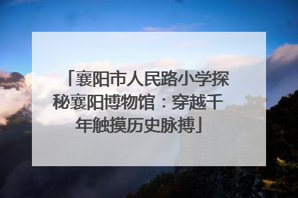 襄阳市人民路小学探秘襄阳博物馆：穿越千年触摸历史脉搏