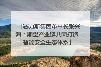 赛力斯集团董事长张兴海：期望产业链共同打造智能安全生态体系