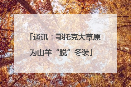 通讯：鄂托克大草原为山羊“脱”冬装