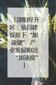 邵阳经开区：项目建设按下“加速键” 产业发展跑出“加速度”