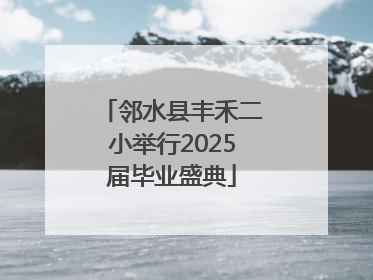 邻水县丰禾二小举行2025届毕业盛典