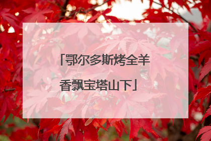 鄂尔多斯烤全羊香飘宝塔山下
