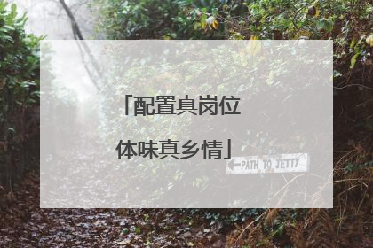 配置真岗位 体味真乡情