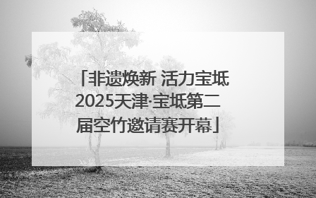 非遗焕新 活力宝坻 2025天津·宝坻第二届空竹邀请赛开幕