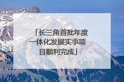 长三角首批年度一体化发展实事项目顺利完成