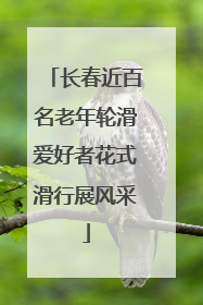 长春近百名老年轮滑爱好者花式滑行展风采
