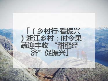 （乡村行·看振兴）浙江乡村：时令果蔬迎丰收 “甜蜜经济”促振兴