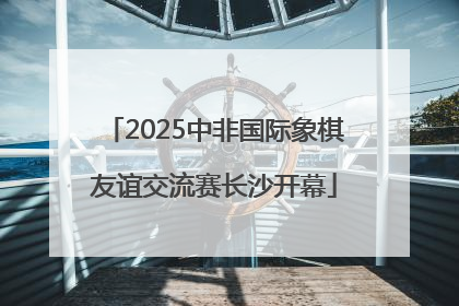 2025中非国际象棋友谊交流赛长沙开幕