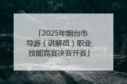 2025年烟台市导游（讲解员）职业技能竞赛决赛开赛