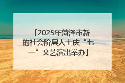 2025年菏泽市新的社会阶层人士庆“七一”文艺演出举办