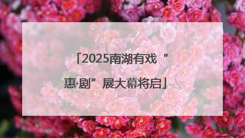 2025南湖有戏“惠·剧”展大幕将启