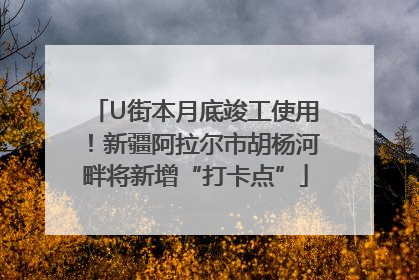 U街本月底竣工使用！新疆阿拉尔市胡杨河畔将新增“打卡点”